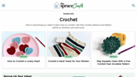What Crochet.about.com website looked like in 2019 (5 years ago)