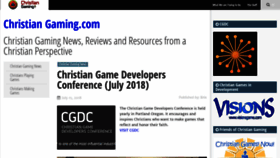 What Christiangaming.com website looked like in 2019 (5 years ago)