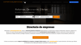 What Comerciosyservicios.com website looked like in 2019 (6 years ago)