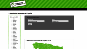 What Calendarioslaborales.com website looked like in 2019 (5 years ago)