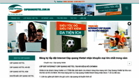 What Capquangviettel.com.vn website looked like in 2019 (5 years ago)