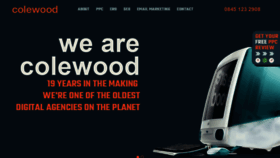 What Colewood.net website looked like in 2019 (5 years ago)