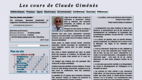 What Claude-gimenes.fr website looked like in 2019 (5 years ago)