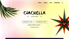What Coachella.com website looked like in 2019 (5 years ago)