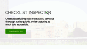 What Checklistinspector.com website looked like in 2019 (5 years ago)