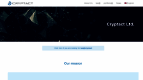 What Cryptact.com website looked like in 2019 (5 years ago)
