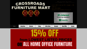 What Crossroadfurniture.ca website looked like in 2019 (5 years ago)
