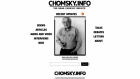 What Chomsky.info website looked like in 2019 (5 years ago)
