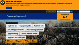 What Coventry.gov.uk website looked like in 2019 (5 years ago)