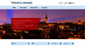 What Croatiaairlines.com website looked like in 2019 (5 years ago)