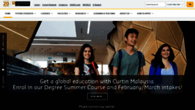 What Curtin.edu.my website looked like in 2019 (5 years ago)
