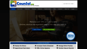 What Counsol.com website looked like in 2019 (5 years ago)