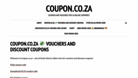 What Coupon.co.za website looked like in 2019 (5 years ago)