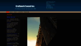 What Craftworksound.com website looked like in 2019 (5 years ago)