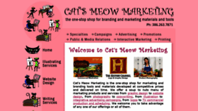 What Catsmeowmarketing.com website looked like in 2019 (5 years ago)