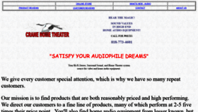 What Cranehometheater.com website looked like in 2019 (5 years ago)
