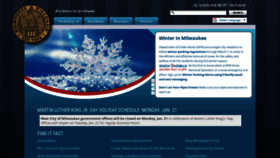 What City.milwaukee.gov website looked like in 2019 (5 years ago)