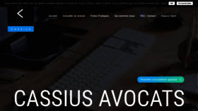 What Cassius.fr website looked like in 2019 (5 years ago)