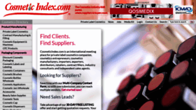 What Cosmeticindex.com website looked like in 2019 (5 years ago)