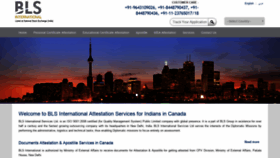 What Canada.blsattestation.com website looked like in 2019 (5 years ago)