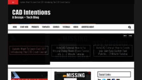 What Cadintentions.com website looked like in 2019 (5 years ago)