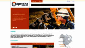 What Capstonemining.com website looked like in 2019 (5 years ago)