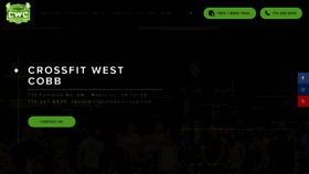What Crossfitwestcobb.com website looked like in 2019 (5 years ago)
