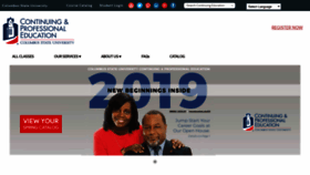 What Continuinged.columbusstate.edu website looked like in 2019 (5 years ago)