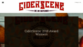 What Ciderscene.com website looked like in 2019 (5 years ago)