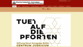 What Centrumjudaicum.de website looked like in 2019 (5 years ago)