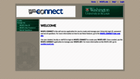 What Connect.wustl.edu website looked like in 2019 (5 years ago)