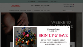 What Crabtree-evelyn.com website looked like in 2019 (5 years ago)