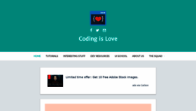 What Codingislove.com website looked like in 2019 (5 years ago)