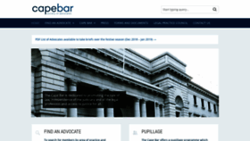 What Capebar.co.za website looked like in 2019 (5 years ago)