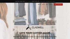 What Cladwell.com website looked like in 2019 (5 years ago)