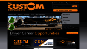 What Customco.com website looked like in 2019 (5 years ago)
