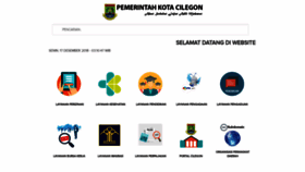 What Cilegon.go.id website looked like in 2019 (5 years ago)