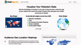 What Clustrmaps.com website looked like in 2019 (5 years ago)