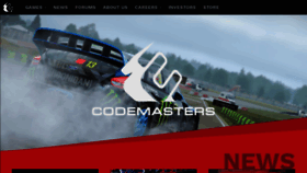 What Codemasters.com website looked like in 2019 (5 years ago)