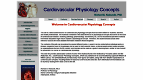 What Cvphysiology.com website looked like in 2019 (5 years ago)