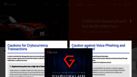 What Coredax.com website looked like in 2019 (5 years ago)