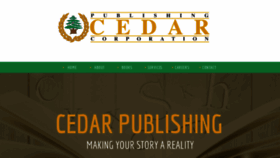 What Cedarpublishing.com website looked like in 2019 (5 years ago)