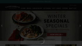What Carrabbas.com website looked like in 2019 (5 years ago)