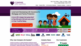 What Comparelifequotes.co.uk website looked like in 2019 (5 years ago)