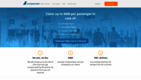 What Compensair.com website looked like in 2019 (6 years ago)