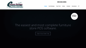What Customdesignsoftware.net website looked like in 2019 (5 years ago)