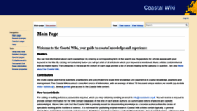 What Coastalwiki.org website looked like in 2019 (5 years ago)