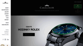 What Carollinum.cz website looked like in 2019 (6 years ago)