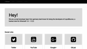 What Ccbluex.net website looked like in 2019 (7 years ago)