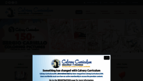 What Calvarycurriculum.com website looked like in 2019 (5 years ago)